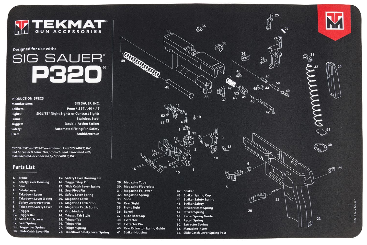 TEKMAT Sig Sauer P320
