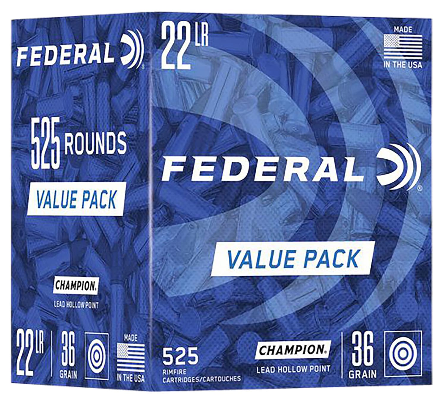 Federal 22lr Champion Training 525 Pack