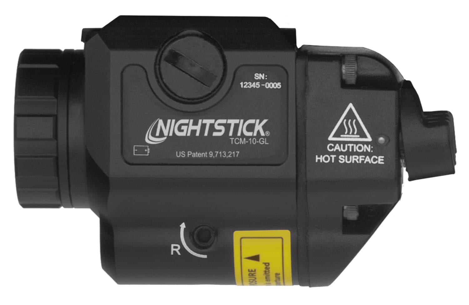 NSTICK Compact Weapon-Mounted Light with Green Laser