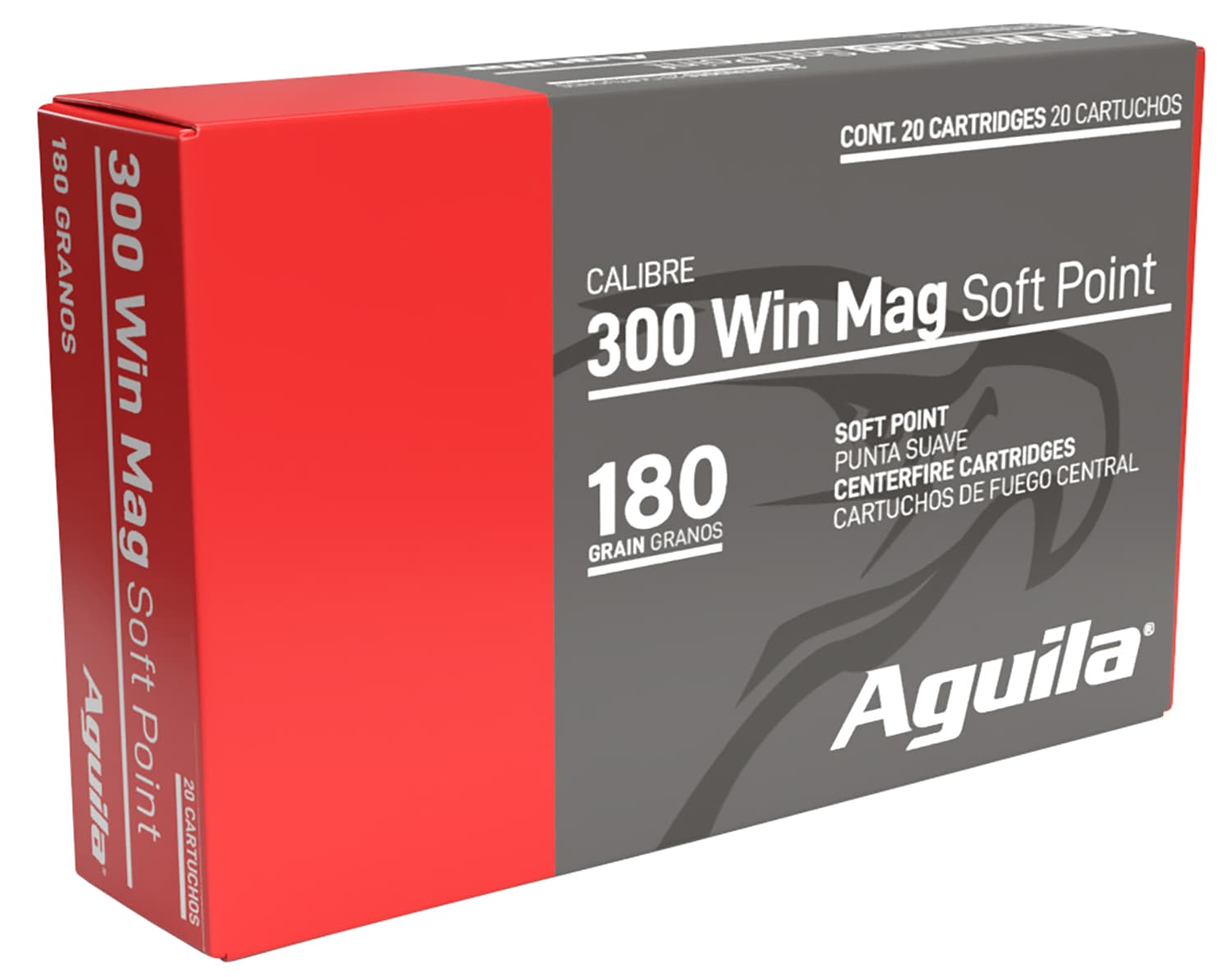 AGUILA Aguila 82044AG 300Win Mag 180gr InterLock Boat Tail Soft Point 20 Per Box/10 Case