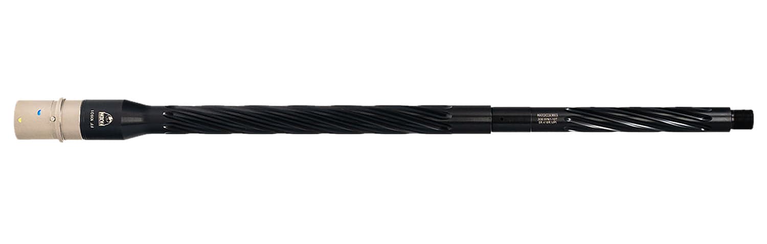 FAXON Faxon Firearms 10B810R20SHQ5RNP3  Match 308 Win 20" Spiral Fluted Black Salt Bath Nitride 416-R Stainless Barrel