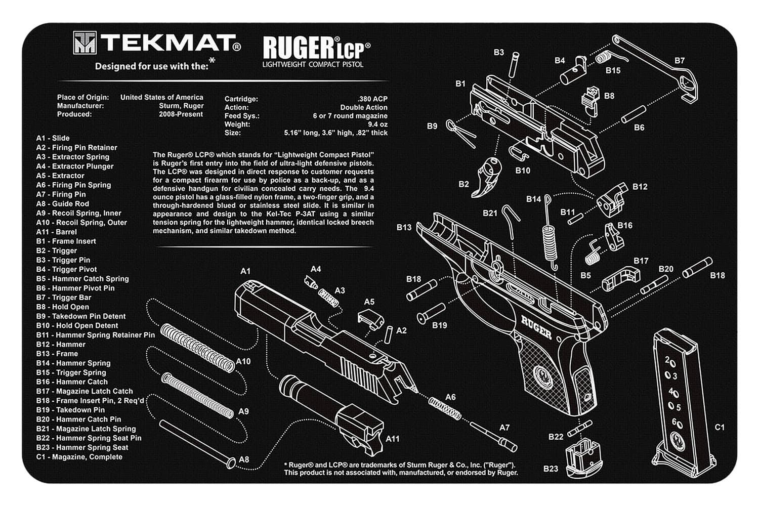 TEKMAT Ruger LCP