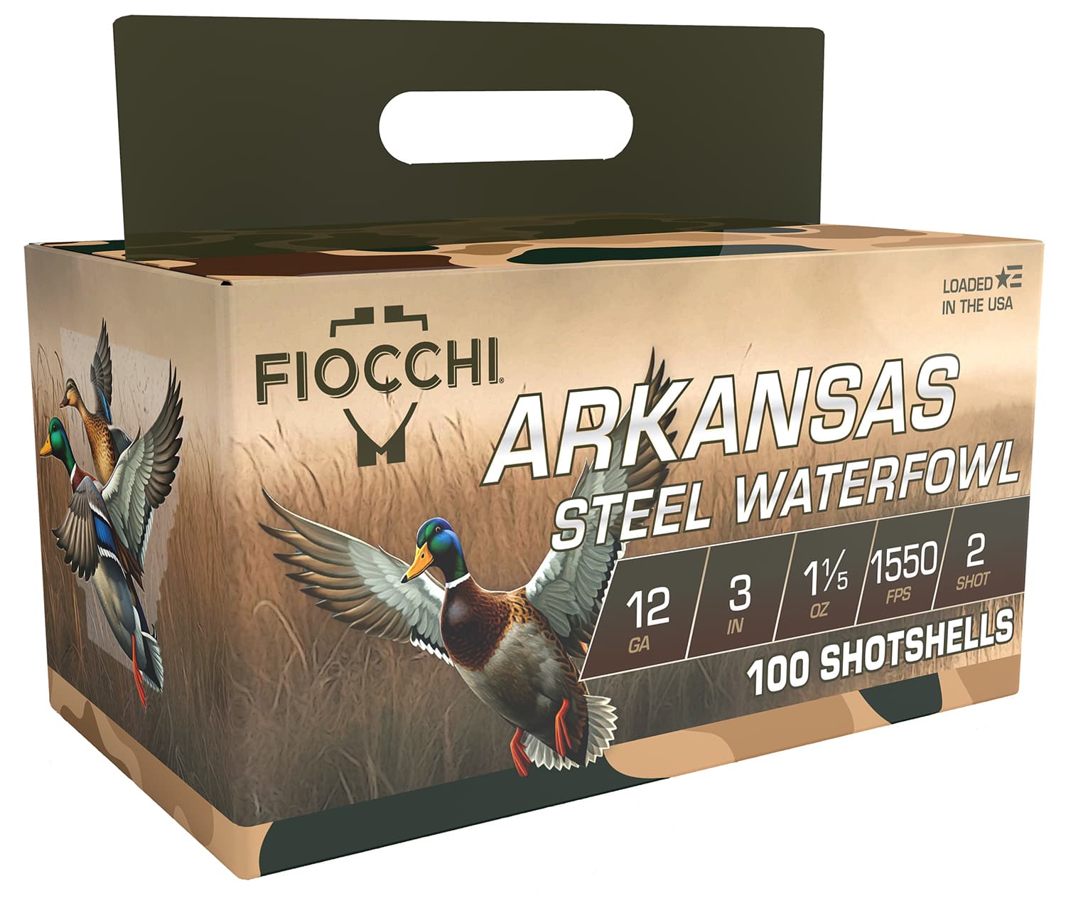 FIO Fiocchi 123ADS3   12Gauge 3" 1 1/5oz 3Shot 100 Per Box/2 Case