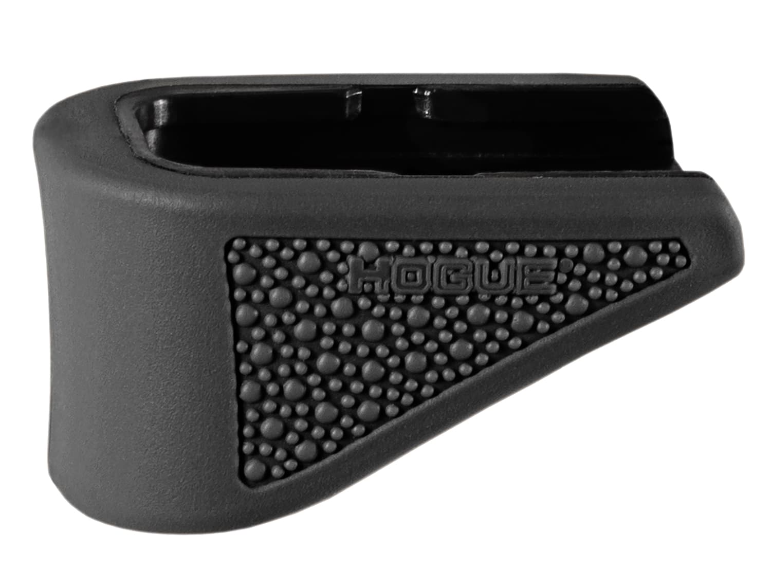 HOG Hogue 18220  Extension Base Pad Fits Glock 42 Compatible w/ 6rd Magazine Black Overmolded Rubber