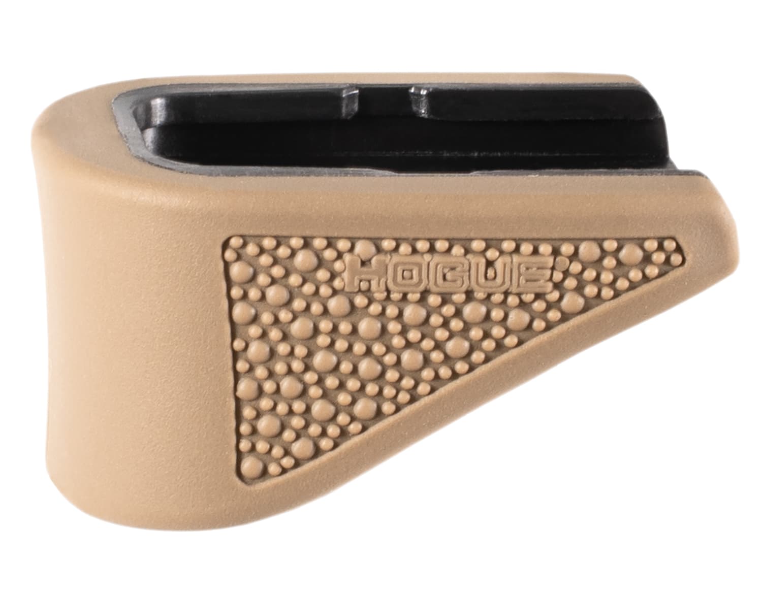 HOG Hogue 18223  Extension Base Pad Fits Glock 42 Compatible w/ 6rd Magazine FDE Overmolded Rubber