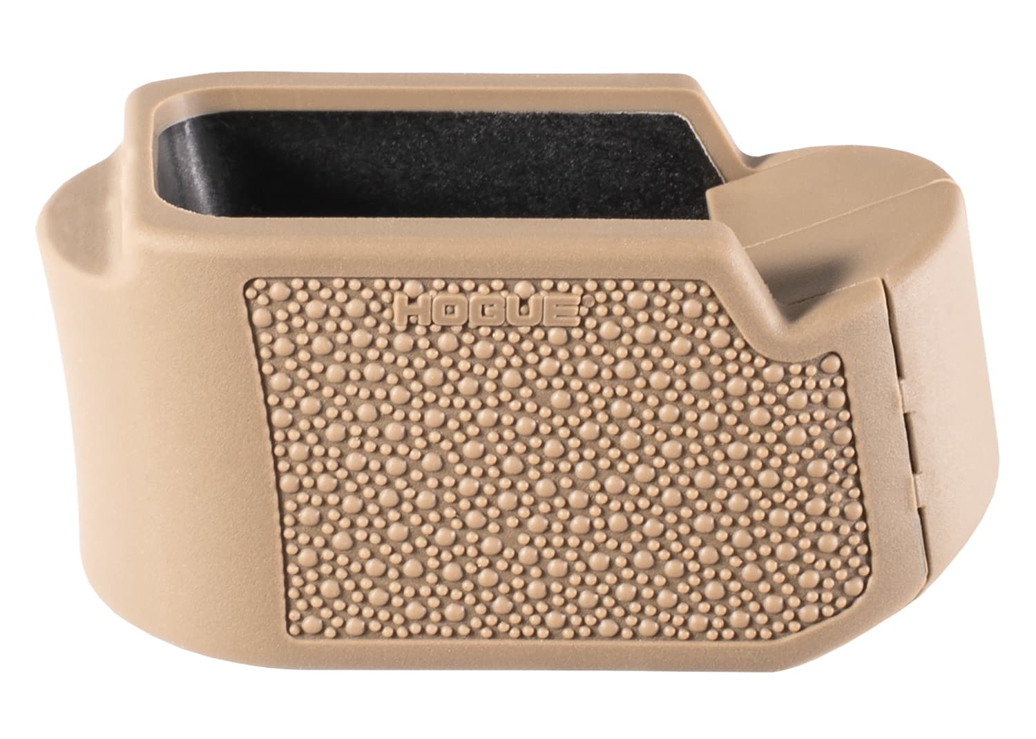 HOG Hogue 18613  Extension Base Pad Fits Glock 19 Compatible w/ 10/15rd Magazines FDE Overmolded Rubber