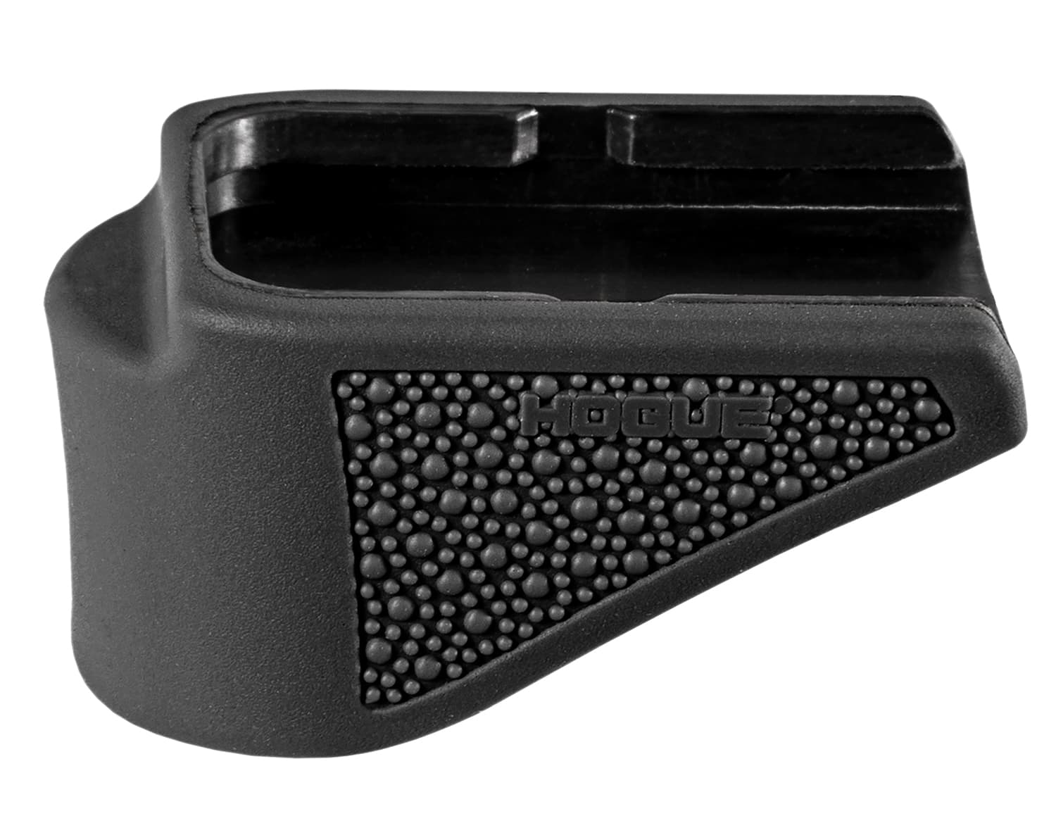 HOG Hogue 18620  Extension Base Pad Fits Glock 26 Compatible w/ 10rd Magazine Black Overmolded Rubber