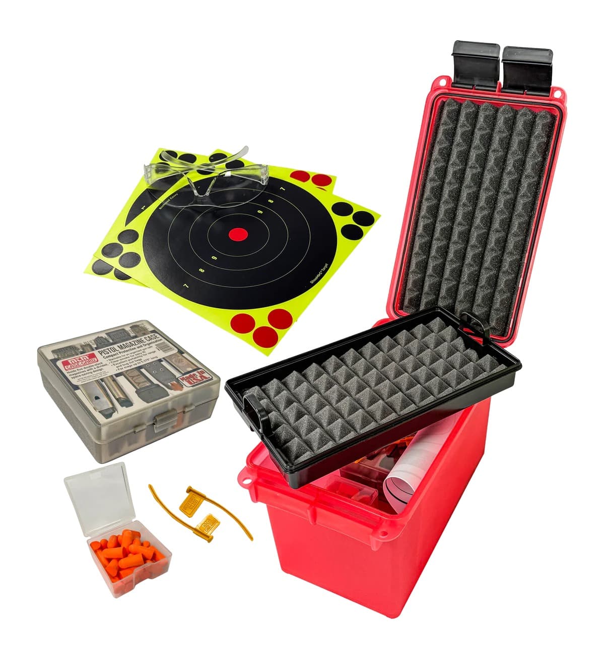 MTM MTM PRK      PISTOL RANGE KIT           CLEAR RED